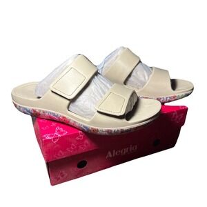 Alegria Women Orbyt Double Strap Recovery Slide Sandals - Miami Beach, 42 EUC